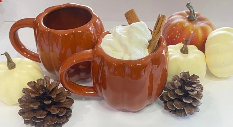 Pumpkin coffee mugs